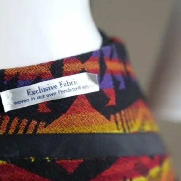 Pendleton Southwestern Print Mini Skirt Size 14 NWT Heritage-Inspired - Picture 3 of 8
